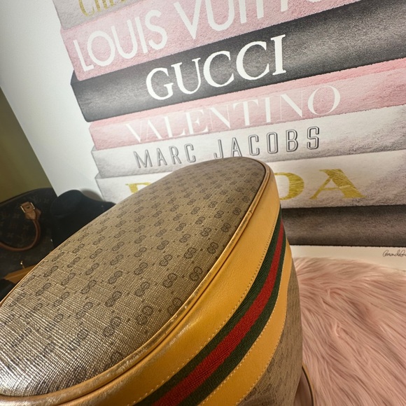 Gucci Shoulder Bag Sherry line Brown PVC - Picture 13 of 16